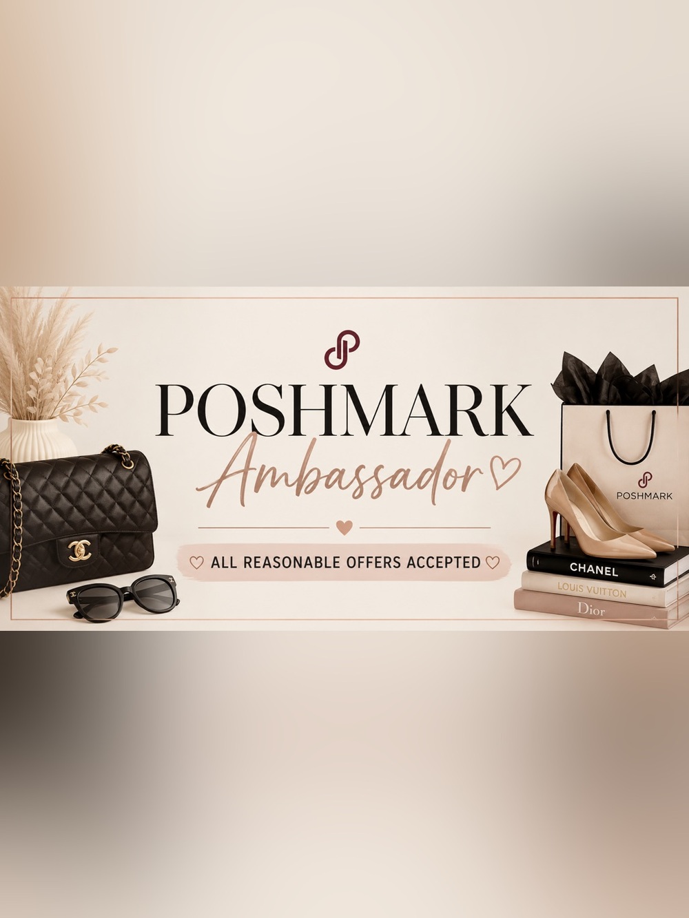Ambassador Wall Art Sign in Blush